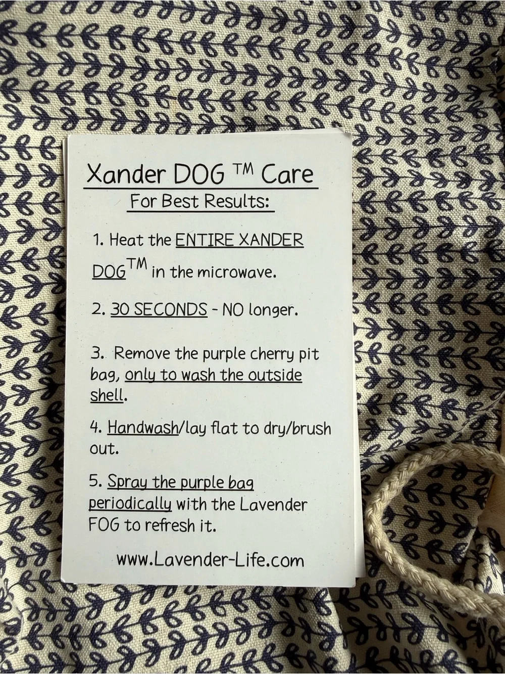 NEW Lavender Life Co. Xander cat and Xander dog